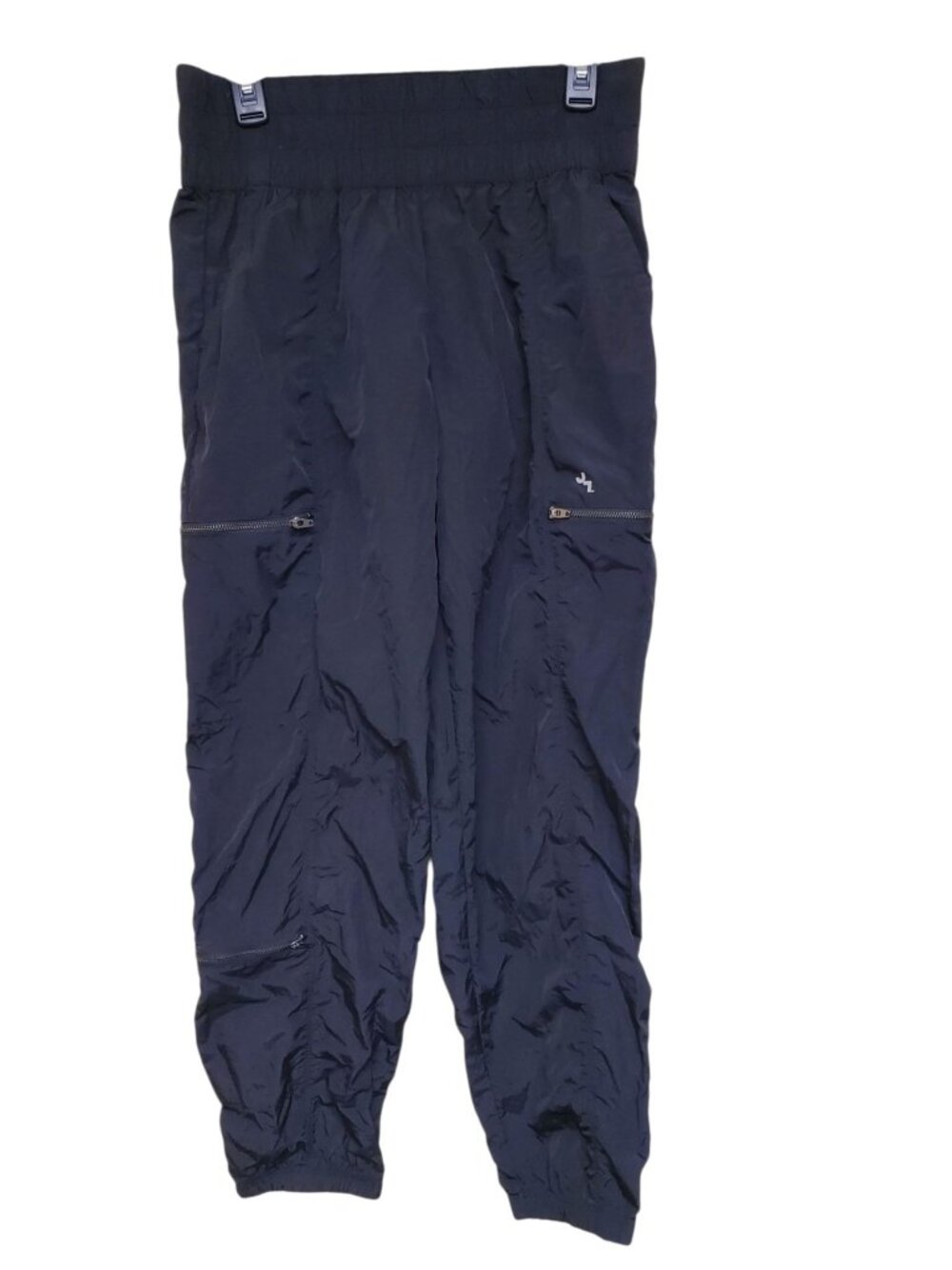 JoyLab Women's Black Nylon High Rise Cargo Active Athleisure Jogger Pants M
